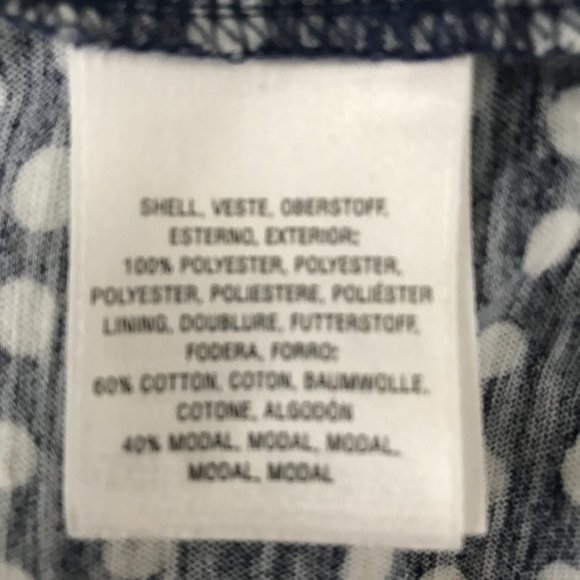 MEADOW RUE THROUGHWAY LAYERED TANK FLORAL DOTS M - Picture 5 of 5